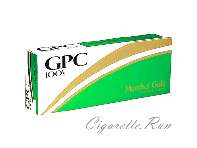 GPC Menthol Gold 100's Soft Pack