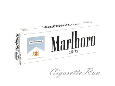 Marlboro 100's Silver Pack Box