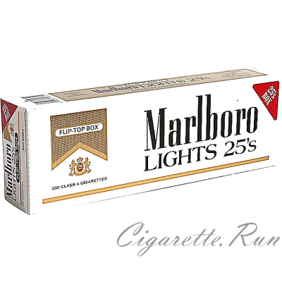 Marlboro Lights 25's Gold Pack Box